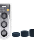 LEVELZ Liquid Silicone Ball Strap Set of 3 - Black