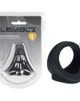 LEVELZ Silicone Cock & Ball Harness - Black