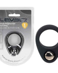 LEVELZ Single Weighted Ball Cock Ring - Black