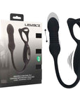 LEVELZ Vibrating & Thrusting TriO Cock Ring with Prostate Stimulator