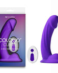 Colours Curve - Vibrating 6'' Dildo - Purple