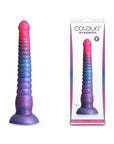 Colours Stacked - 9'' Dildo - Pink/Blue