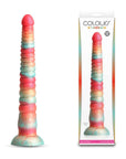 Colours Stacked - 12'' Dildo - Red/Gold