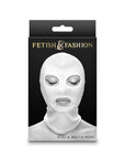 Fetish & Fashion - Eyes & Mouth Hood - White