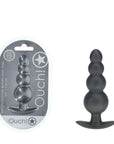 OUCH! Beaded Anal Plug - Gun Metal