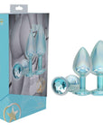 OUCH! Paris Collection - Metal Anal Plug Set - Blue