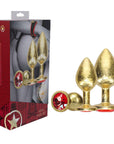 OUCH! Milan Collection - Metal Anal Plug Set - Gold