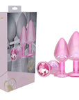 OUCH! Paris Collection - Metal Anal Plug Set - Pink