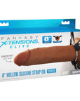 FX Elite 8'' Silicone Hollow Strap-On - Tan