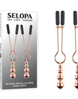 Selopa BEADED NIPPLE CLAMPS - Rose Gold