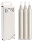 LaCire Drip Pillar Candles - White