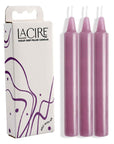 LaCire Drip Pillar Candles - Violet