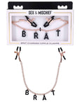 Sex & Mischief Brat Charmed Nipple Clamps
