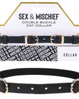 Sex & Mischief Double Buckle Day Collar