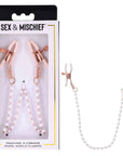 Sex & Mischief Peaches n CreaMe Pearl Nipple Clamps