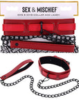 S&M Exs & Ohs Collar and Leash