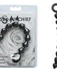 Sex & Mischief Silicone Anal Beads - Black