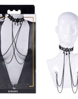 Sex & Mischief Lace Collar with Nipple Ties