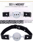 Sex & Mischief Lace Silicone Breathable Ball Gag