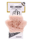 Sex & Mischief Peaches n CreaMe Spiked Sensory Glove - Peach