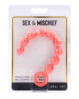 Sex & Mischief Peaches n CreaMe Silicone Anal Beads - Peach