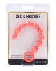 Sex & Mischief Peaches n CreaMe Silicone Anal Beads - Peach