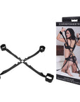 SPORTSHEETS Velvet Noir Adjustable Hog Tie & Cuff Set