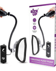 Size Up Vibrating Pussy Pump - Black/Clear