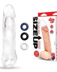 Size Up 1 Inch See-Thru Penis Extender with Ball Loop