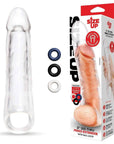 Size Up 3 Inch See-Thru Penis Extender with Ball Loop