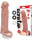 Size Up Realistic 1 Inch Penis Extender - Tan