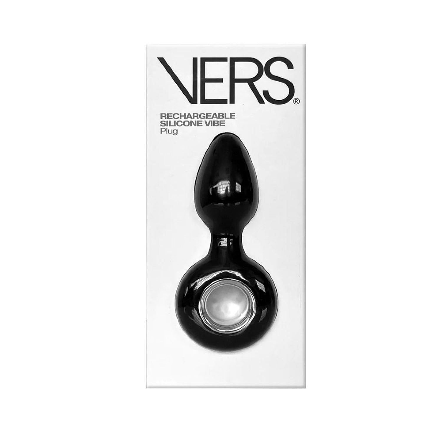 VERS Rechargeable Silicone Plug Vibe - Black