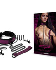 WhipSmart Dragons Lair Collar, Leash & Nipple Clips Set