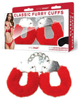 WhipSmart Classic Furry Cuffs - Red