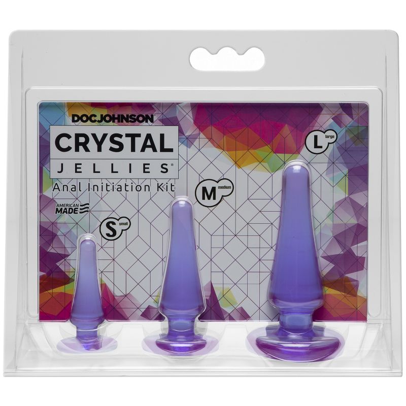 Crystal Jellies - Anal Initiation Kit - Purple - K. P.
