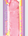 Crystal Jellies - 8" Classic Dong - Pink - K. P.