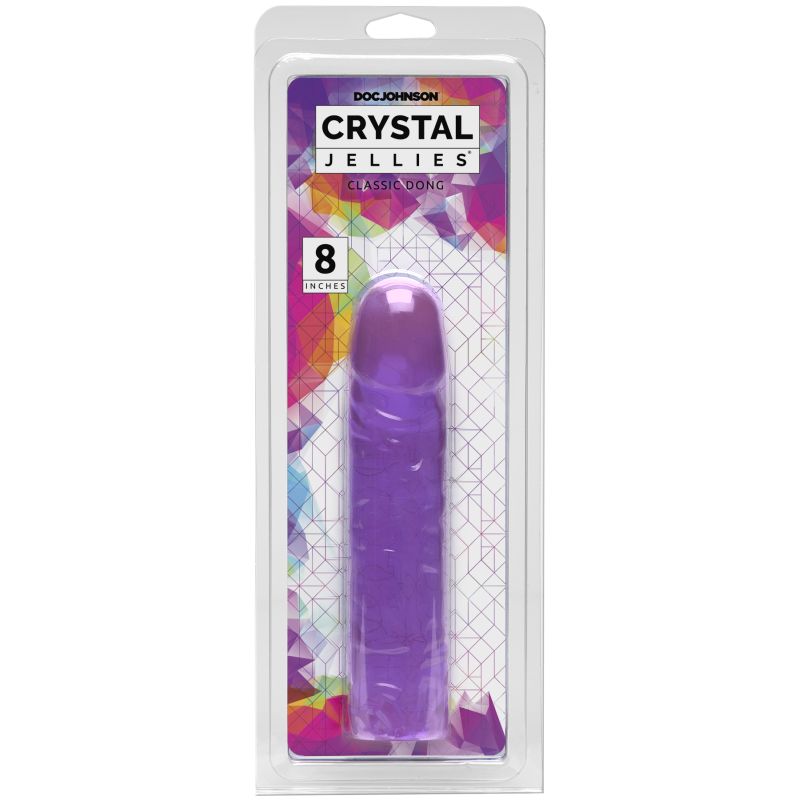 Crystal Jellies - Classic Dong 8" - Purple - K. P.