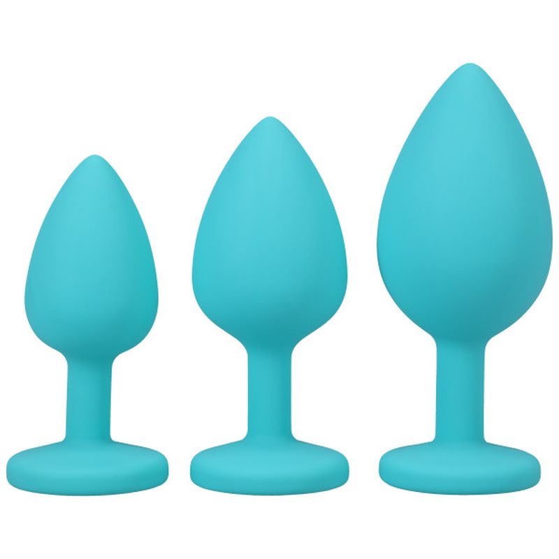 A-Play - Silicone Anal Trainer Set 3 Pieces - Teal - K. P.