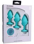 A-Play - Silicone Anal Trainer Set 3 Pieces - Teal - K. P.