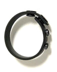 Boneyard - Silicone Cock Strap 3 Snap Ring - Black