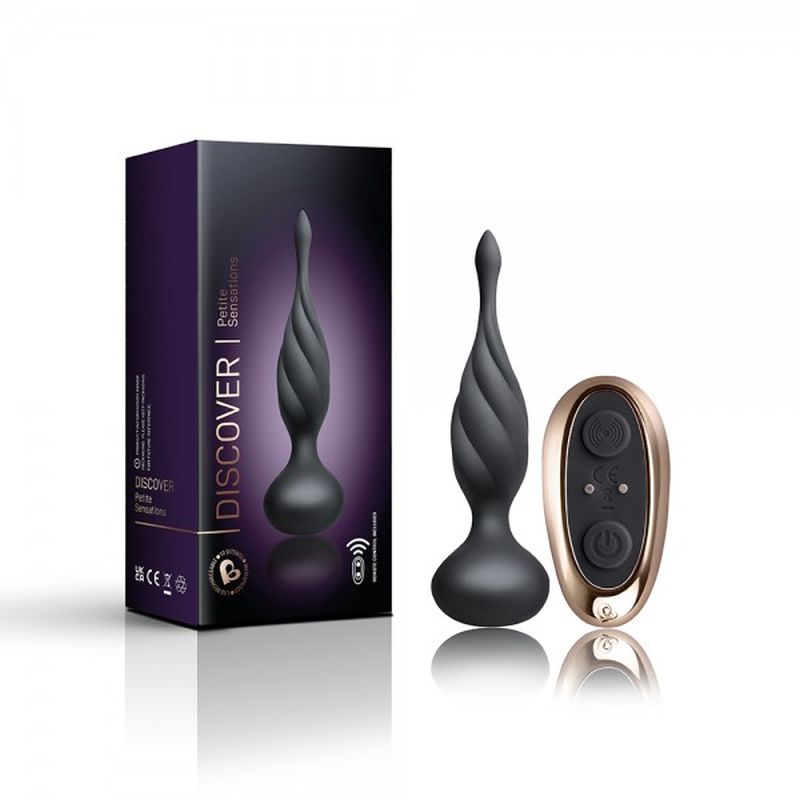 Petite Sensations - Discover Butt Plug with Remote - Black - K. P.