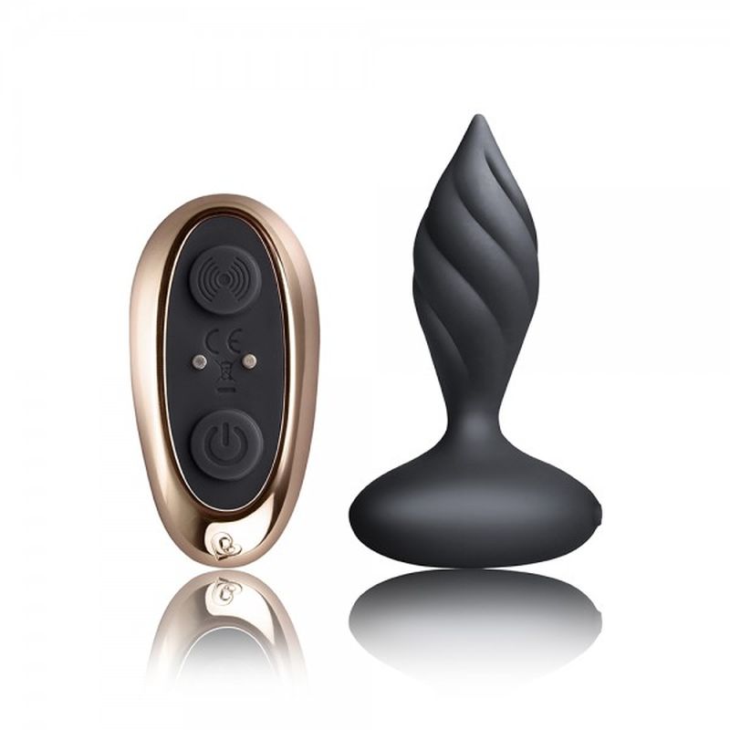 Petite Sensations - Desire Butt Plug with Remote - Black - K. P.