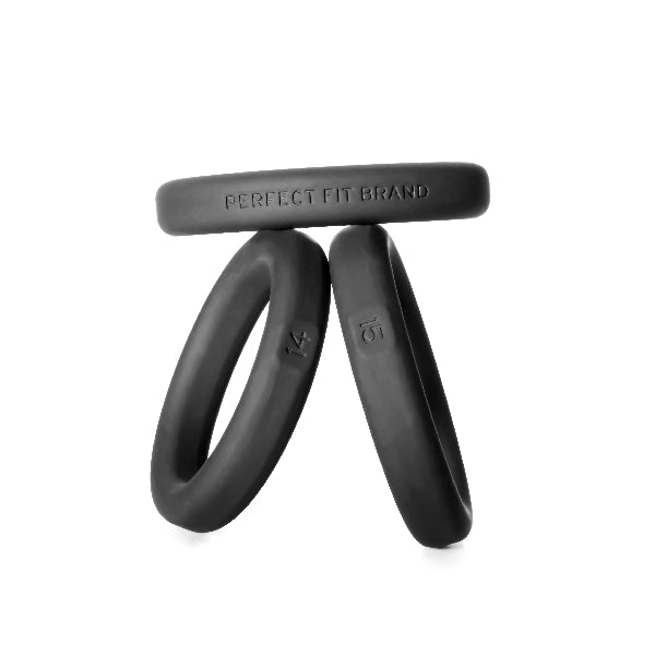 Xact-Fit Silicone Rings Medium 3 Ring Kit - Black - K. P.