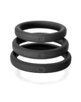 Xact-Fit Silicone Rings Large 3 Ring Kit - Black - K. P.