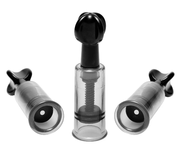 The Master Series - Fusion Triple Suckers - Clear/Black - K. P.