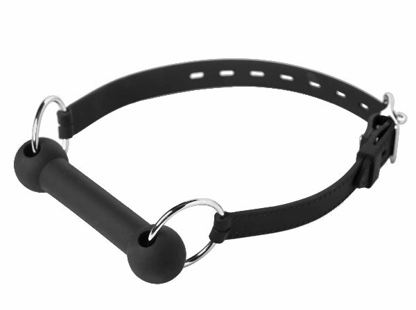 The Master Series - Mr Ed Locking Silicone Bit Gag - Black - K. P.
