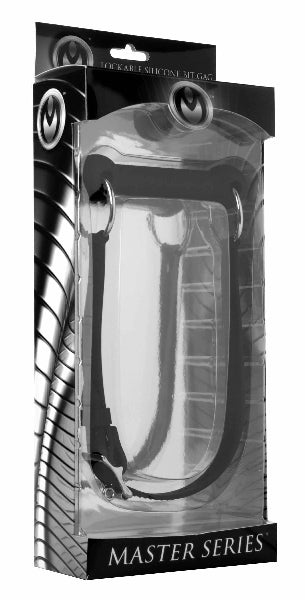 The Master Series - Mr Ed Locking Silicone Bit Gag - Black - K. P.