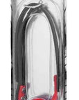The Master Series - The Hush Gag Silicone Comfort Ball Gag - Black/Red