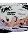 Strict - 7 Piece Bondage Adventure Set - Black
