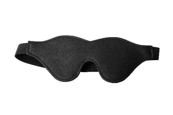 Strict - Black Fleece Lined Blindfold - Black